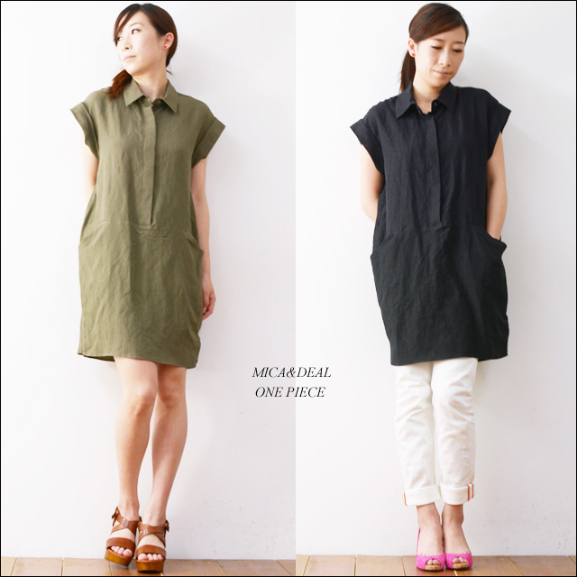 MICA&DEAL [マイカアンドディール] LINEN/RAYON ワンピース [M14A027-1] LADY\'S_f0051306_1813267.jpg