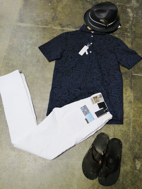 大人のRING JACKET より・・・小粋で渋線なWIDEカラー 花柄POLO!★!_d0152280_4622100.jpg