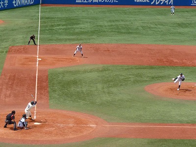 亜細亜大対國學院大　５月２７日　東都大学野球１部　前半_b0166128_16344062.jpg