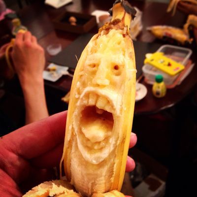 バナナ彫刻のワークショップ、楽し過ぎるじゃないか!_c0060143_22465069.jpg