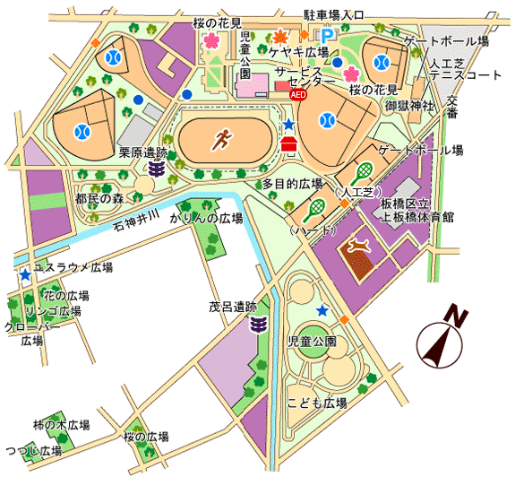 緑の中でスポーツを楽しめる!城北中央公園♪_f0322193_1025255.gif