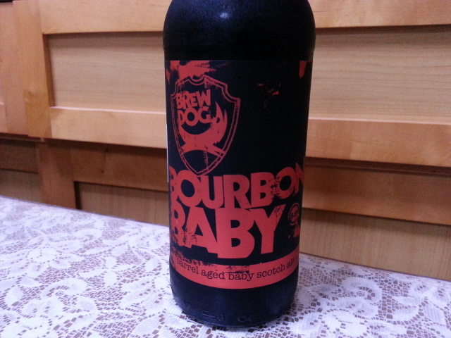 今夜のビールVol.141 ブリュードッグ バーボンベイビー バーボン樽熟成スコッチエール330ml ¥980_b0042308_0163739.jpg