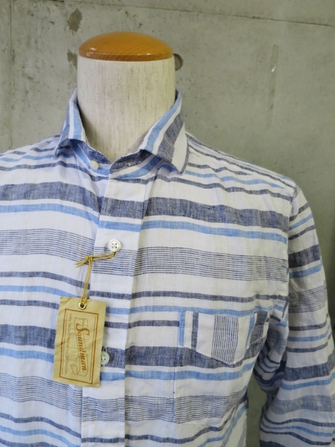 (訂正版) SOUND MAN ・・・ LINEN BORDER SHIRTS (Bayswater)!★!_d0152280_2064636.jpg
