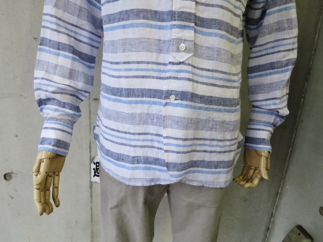 (訂正版) SOUND MAN ・・・ LINEN BORDER SHIRTS (Bayswater)!★!_d0152280_2065316.jpg