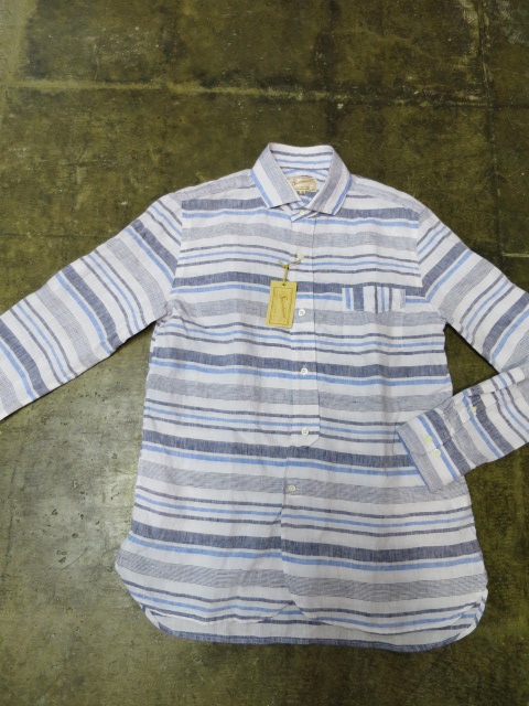 (訂正版) SOUND MAN ・・・ LINEN BORDER SHIRTS (Bayswater)!★!_d0152280_207222.jpg