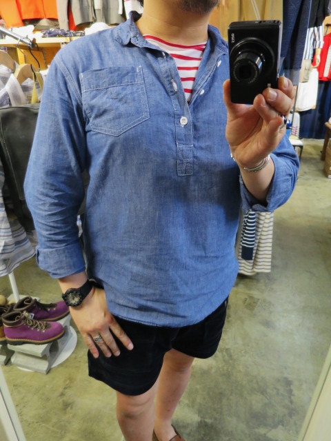 (訂正版) SOUND MAN ・・・ LINEN BORDER SHIRTS (Bayswater)!★!_d0152280_21251277.jpg