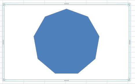 Excelワザ 基本図形にない多角形の作り方 京都ビジネス学院 舞鶴校