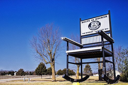 WORLD LARGEST ROUTE 66 ROCKER_c0148812_16351461.jpg