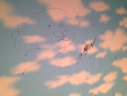 娘の大好物♪ラザニア&コウ画伯の壁画_f0168317_014162.jpg