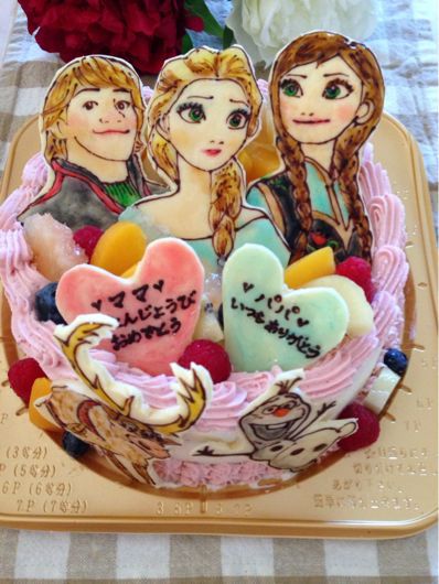 アナ雪ケーキ Part4 Happy Field