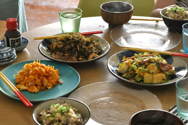 沖縄レッスンの様子 アーサ汁のレシピ ゆるり料理教室の まかないブログ 福岡