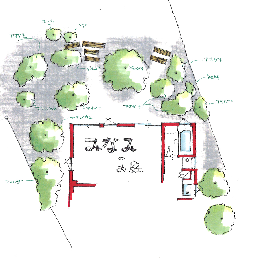 雑木の庭　｜　よしみの家_f0310010_18193722.jpg