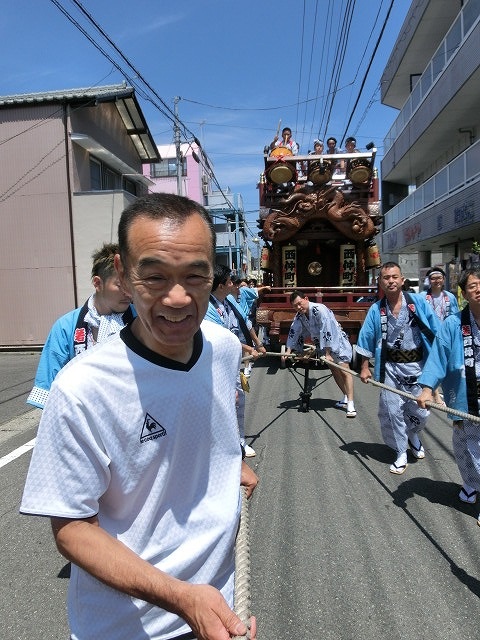 昼と夜 2回の山車の引き回しは結構きつい 吉原のてんのさん その2_f0141310_7184100.jpg