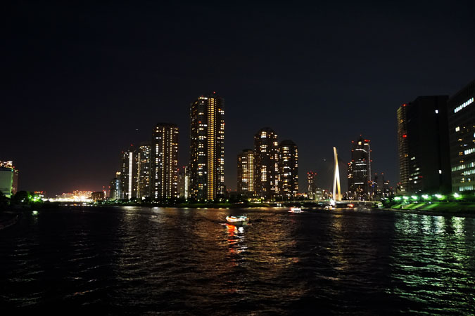 隅田川　永代橋と清洲橋の夜景_a0263109_13112413.jpg