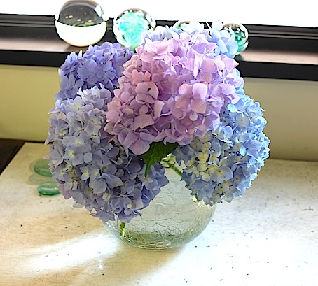 アジサイに一番似合う花瓶は 香肌奥伊勢資源化プラザ 吹きガラス体験教室