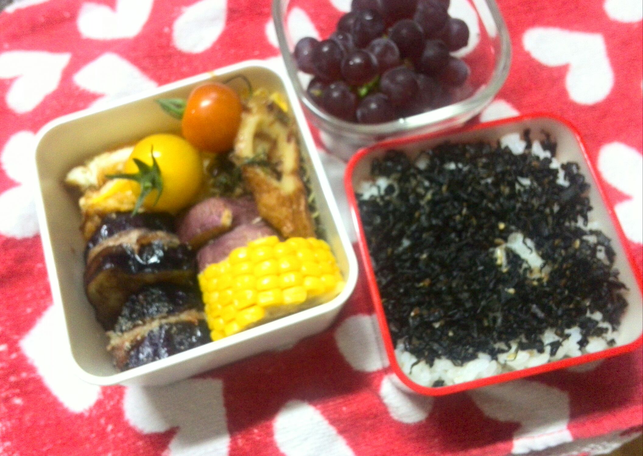 なすのはさみ揚げ弁当_b0075817_9323014.jpg