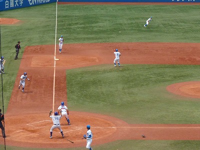 立正大（２部優勝）対青学大（１部最下位）　６月１７日　東都大学野球入替戦　前半_b0166128_1919819.jpg