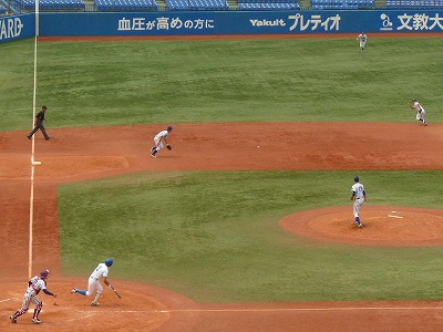 立正大（２部優勝）対青学大（１部最下位）　６月１７日　東都大学野球入替戦　前半_b0166128_19401290.jpg