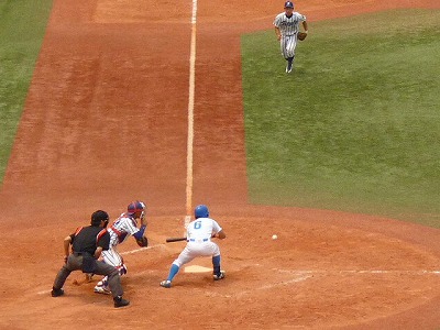 立正大（２部優勝）対青学大（１部最下位）　６月１７日　東都大学野球入替戦　前半_b0166128_19421327.jpg