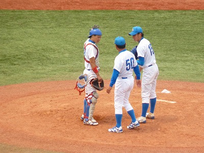 立正大（２部優勝）対青学大（１部最下位）　６月１７日　東都大学野球入替戦　前半_b0166128_20152459.jpg