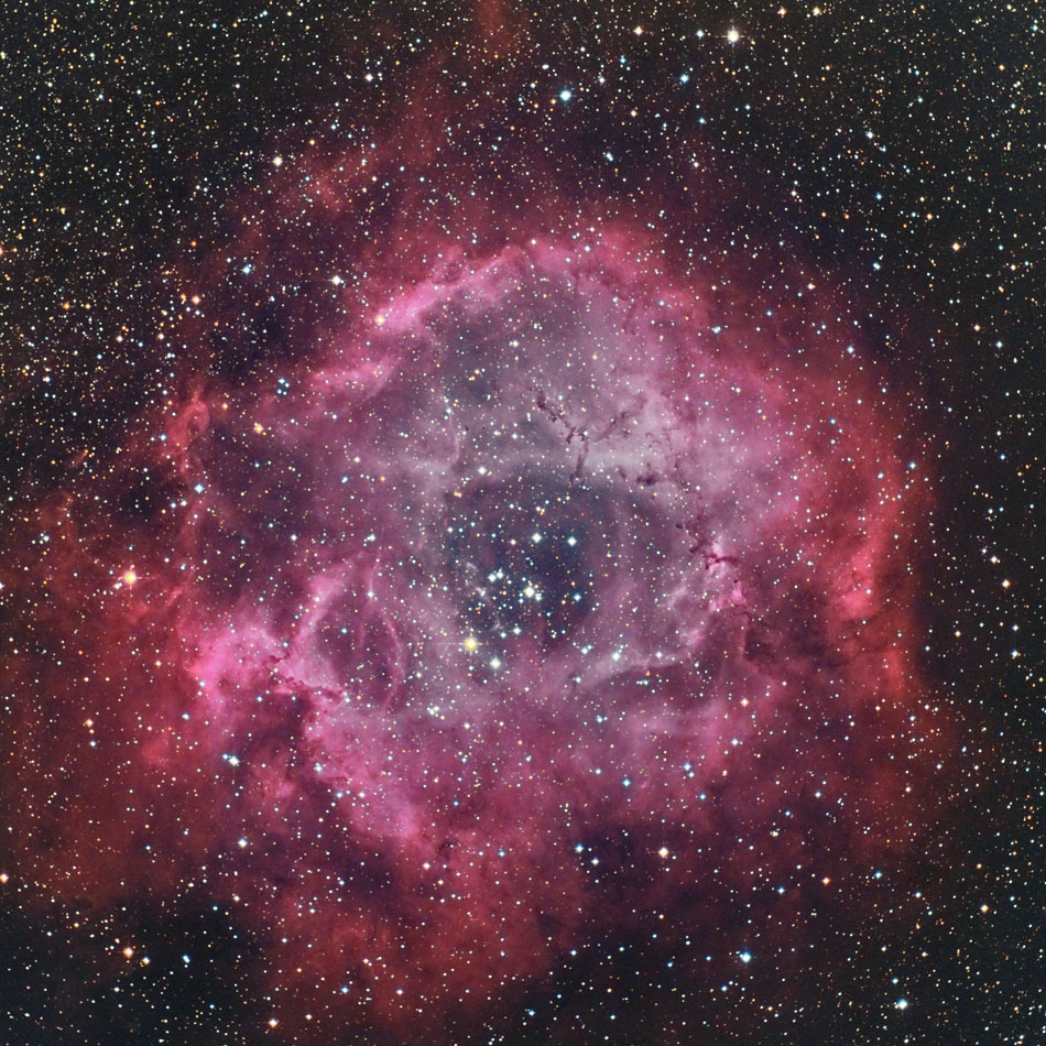 バラ星雲 タカハシe 180 L画像 ペンタ105ed Hf Rgb 5dmark First Light 宇宙