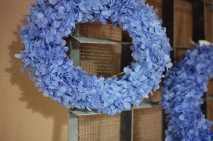 紫陽花のリース~Blue Birdさんの作品~_f0226293_129455.jpg