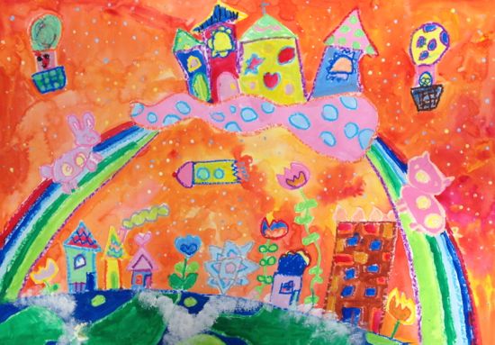 現代アート「キノコ雲」（未来絵画） 1_c913b24f888f8ac9ffef8d9a02b2