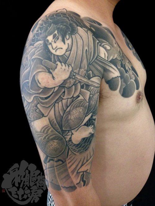 鬼若丸の鯉退治 彩躯術三十六房 Chamber36tattoostudio
