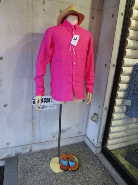 James Mortimer ・・・ LINEN B/D SHIRTS 。。。今季・店的に・個人的に一押し!のPINK カラー★_d0152280_1815383.jpg