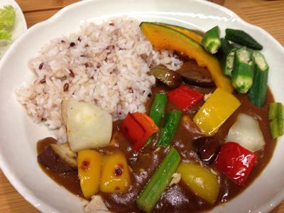 2014.6.20(金)夏野菜カレー  久々ちくわパン_c0319143_636419.jpg