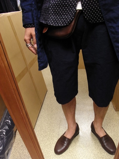 selffoto 242 コートにショーツ_e0130546_1344798.jpg