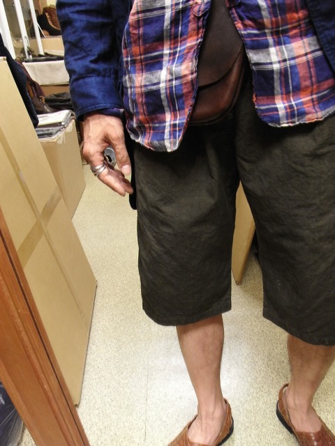 selffoto 243 コートにショーツ_e0130546_1419144.jpg