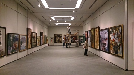 作業日誌(第100回光風会新潟展陳列作業)_c0251346_1351597.jpg