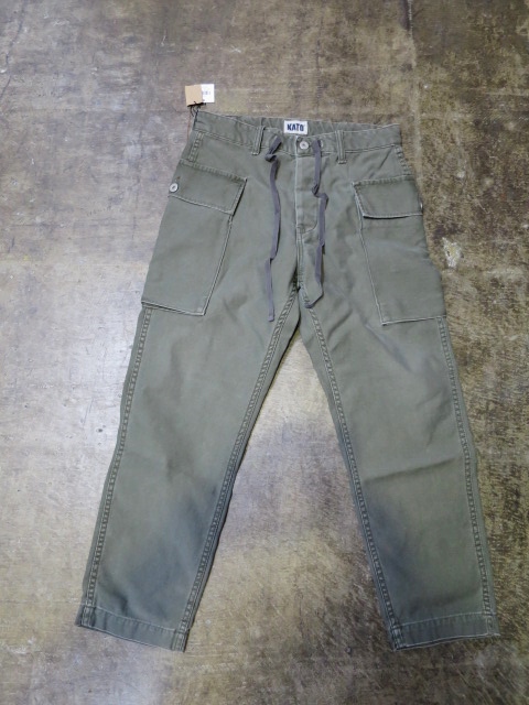 夏に合う軍PAN ・・・ WASHED Military Cropped PANTS By Kato_d0152280_20202261.jpg
