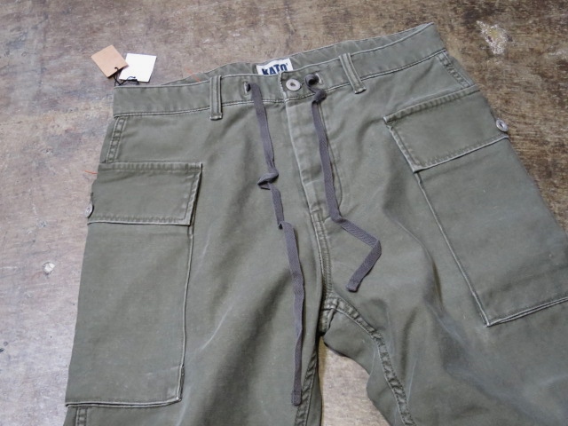 夏に合う軍PAN ・・・ WASHED Military Cropped PANTS　By Kato_d0152280_20202996.jpg