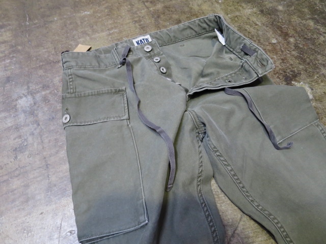 夏に合う軍PAN ・・・ WASHED Military Cropped PANTS　By Kato_d0152280_20203747.jpg