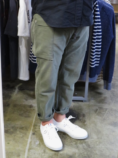 夏に合う軍PAN ・・・ WASHED Military Cropped PANTS By Kato_d0152280_20225484.jpg
