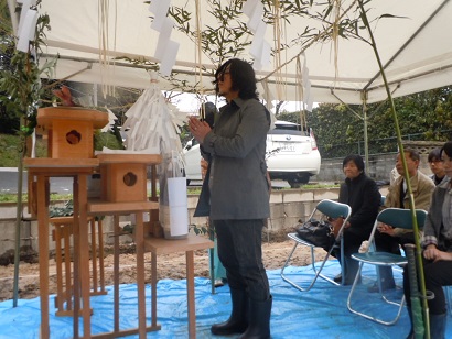 南区で地鎮祭&上棟!_c0079640_16334886.jpg