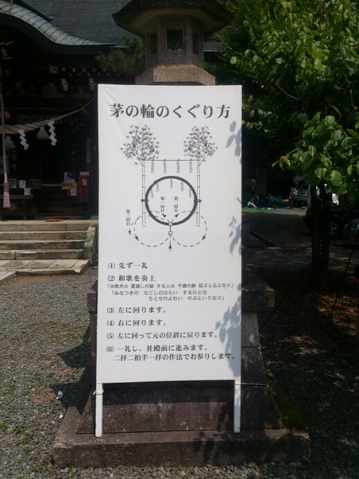 茅の輪くぐり 山中温泉 白山神社_d0095673_1233484.jpg