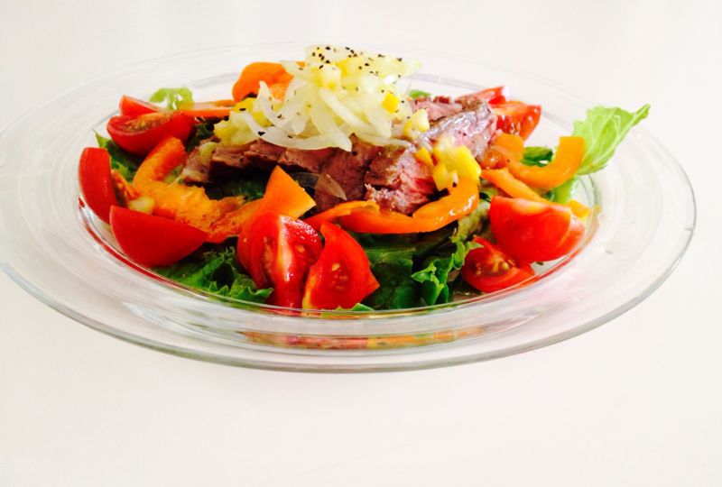 ステーキサラダ 塩メイヤーレモンドレッシング メイヤーレモン日記 ステーキサラダ 塩メイヤーレモンドレッシング メイヤーレモン日記