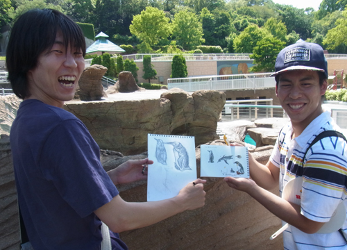 校外スケッチ！動物園に行ってきました。_c0142508_10213138.jpg