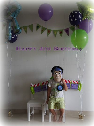 ぺー4歳のお誕生日 ひゅーひゅー Yuko シンガポール