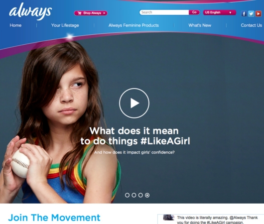わずか1週間で2,200万超再生!!! 米国で大ヒット中の生理用品のプロモ動画 Always #LikeAGirl_b0007805_219391.jpg