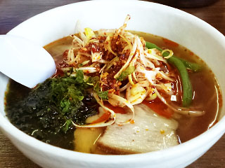 石州ラーメン 瑞穂屋@邑南町 ☆☆ (石州ピリ辛醤油らーめん&冷やしらーめん・季節限定)_f0080612_2385619.jpg