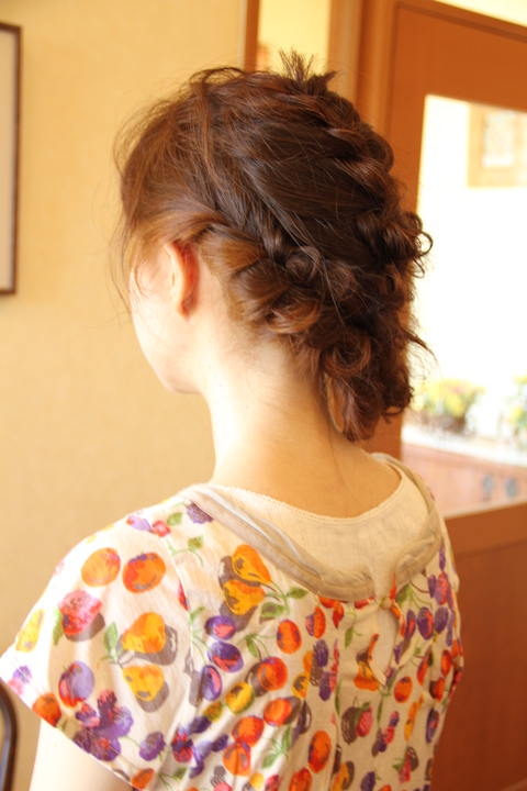 ヘアカラー　編み込み　ヘアアレンジ　さくら市　美容室エスポワール_f0052744_837192.jpg