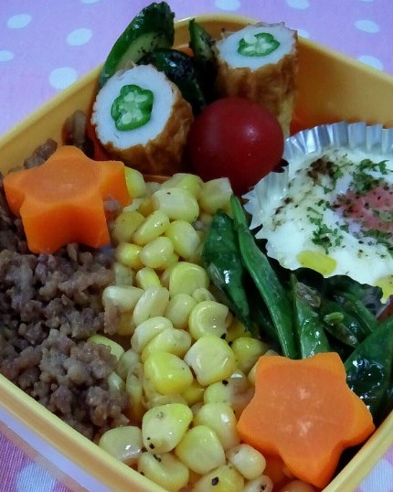 サラ弁＆お嬢の夢応援弁当。。。七夕ちらし弁当♪_a0211008_1142499.jpg