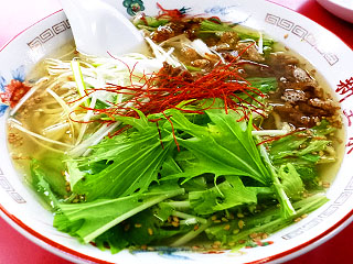 新宝楽@南部町 ☆☆ (鶏塩ラーメン&やきぶタコスライス)_f0080612_2374328.jpg