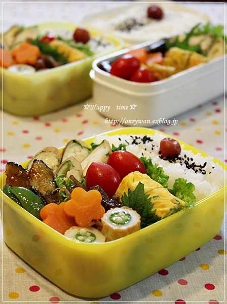 ささみチーズと大葉の春巻き弁当♪_f0348032_18570559.jpg