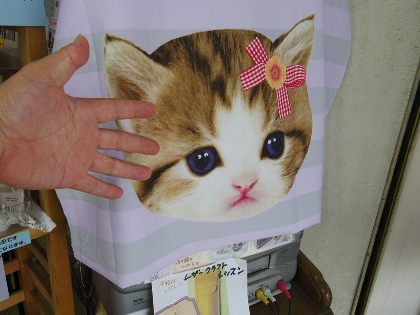 猫好き必見 猫のパネル柄の布_d0156706_17315847.jpg