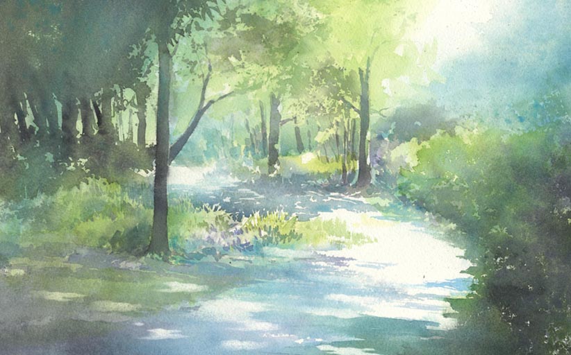 陽だまり 水彩画 : はるさき水彩画blog